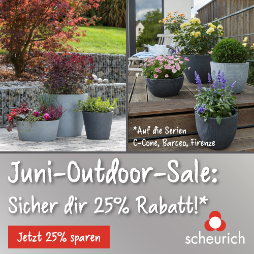 Juni-Outdoor-Sale 25 % Rabatt